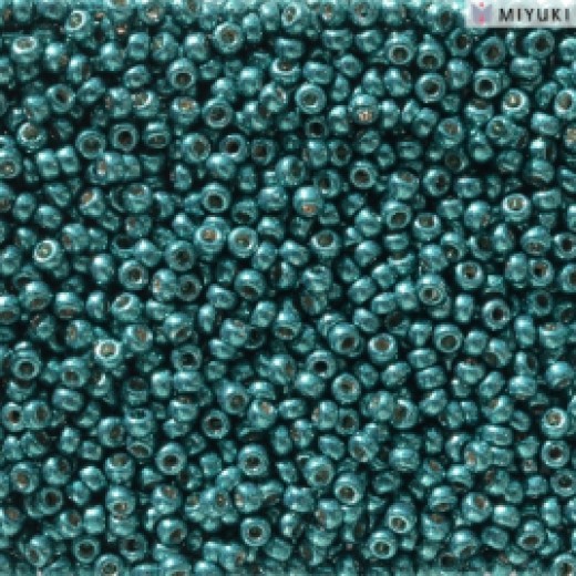 Duracoat Galvanised Poseidon Blue Miyuki 11/0 Seed Beads, Colour 5115, 22g approx.