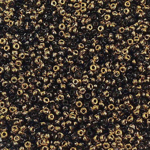 Jet Amber, Miyuki 11/0 Union Seed Beads, Colour 55032, Approx. 22g