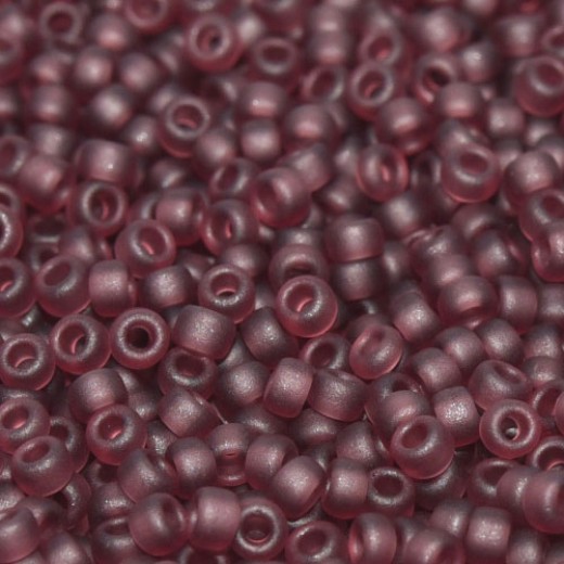 Dark Smoky Amethyst Matte, Miyuki 11/0 Seed Beads, Colour 0153F, 22g Approx.