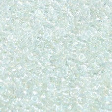 Translucent mint Miyuki 11/0 seed beads, Colour 0262,  22g approx.