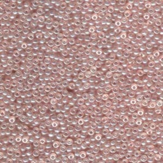 Light rose luster Miyuki 11/0 seed beads, Colour 0365,  22g approx. **Being discontinued by the Factory**