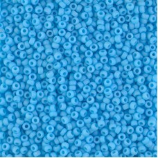 Miyuki Size 11 Seed Beads, Turquoise Blue Opaque Matte, Colour 0413F, 22g Approx...