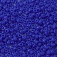 Blue Opaque Miyuki Size 8/0 seed beads, Colour  0417, 22gm