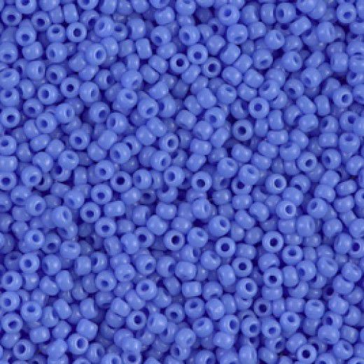 Miyuki Size 11 Seed Beads, Periwinkle, Opaque, Colour 0417L, 22g Approx.