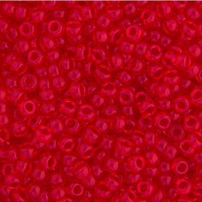 Transparent Semi Matte Red Orange, Miyuki 11/0 Seed Beads, Colour 0140SF, 22g Ap...