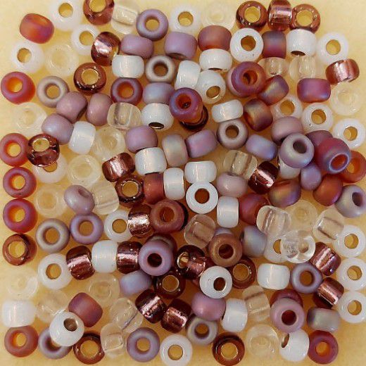 Lilacs Mix Miyuki Size 5/0 Seed beads, approx. 20g