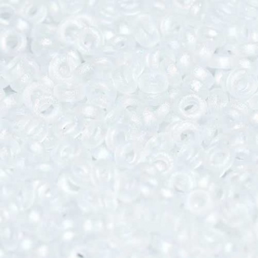 Crystal Matte AB Miyuki Spacer Beads 3 x 1.3mm, colour 0131FR, approx 10g