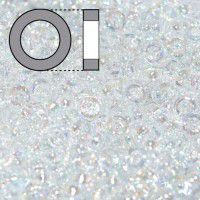 Crystal AB Miyuki 2.2mm Spacer Beads, colour 0250, approx 4.9g