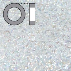Crystal Miyuki 2.2mm Spacer Beads, colour 0131, approx 4.9g