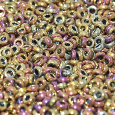 Metallic Purple Gold Iris Miyuki 2.2mm spacer Beads, colour 0188, approx 4.9g