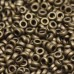 Matte Metallic Dark Bronze 2.2mm Spacer Beads, colour 2006, approx. 4.9g