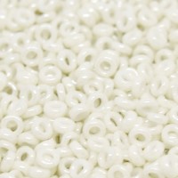 Opaque Limestone Luster Miyuki 2.2mm Spacer Beads, colour 0600, approx. 4.9g