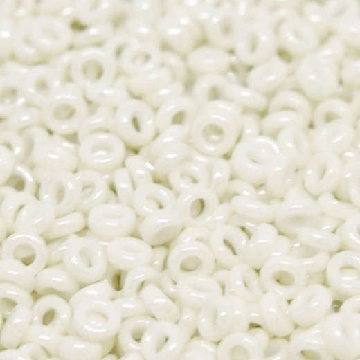 Opaque Limestone Luster Miyuki Spacer Beads 3 x 1.3mm, colour 0600, approx 10g