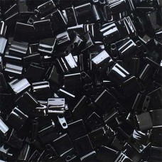Tila Beads Black Opaque 5.2gm pack - 0401