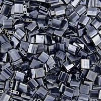 Bulk Bag Tila Beads Light Gunmetal Opaque 50 Grams - 0464