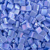 Lapis Blue Opaque AB, Miyuki Tila Beads, Colour 0483, 5.2 Grams