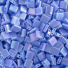 Lapis Blue Opaque AB, Miyuki Tila Beads, Colour 0483, 5.2g approx.