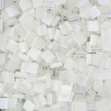 Tila Beads Silk White Transparent AB 5.2gm pack - 2549
