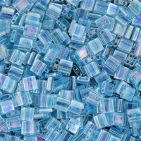 Tila Beads Aquamarine Transparent AB 5.2gm pack - 0260