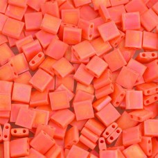 Tila Beads Coral Opaque AB Matte 5.2gm pack - 0406FR