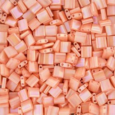 Tila Beads Peach Opaque AB 5.2gm pack - 0596