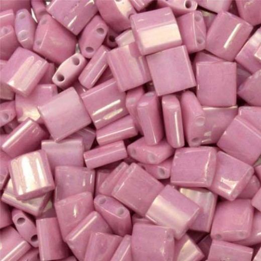 Bulk Bag Tila Beads Opaque Antique Rose Luster 50g - 0599