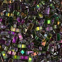 Crystal Magic Orchid Half Tila Beads , colour 4571, 5.2gm pack