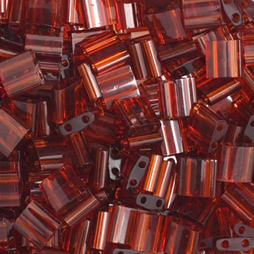 Tila Beads Dark Amber Transparent 5.2gm pack - 0134