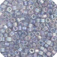 Grey Luster Transparent, Colour Code 0111, Size 11/0  Cut  Miyuki Delica Beads, 5.2g approx.
