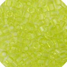 DBMC0712  Chartreuse Transparent 10/0 Cut Miyuki Delica Beads Colour Code 0712, ...