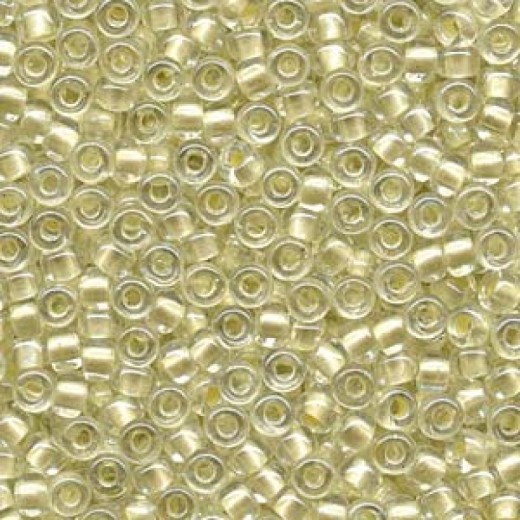 Pearlized Cream inside dyed Miyuki 6/0 Seed Beads, 20g approx. approx. colour 4603