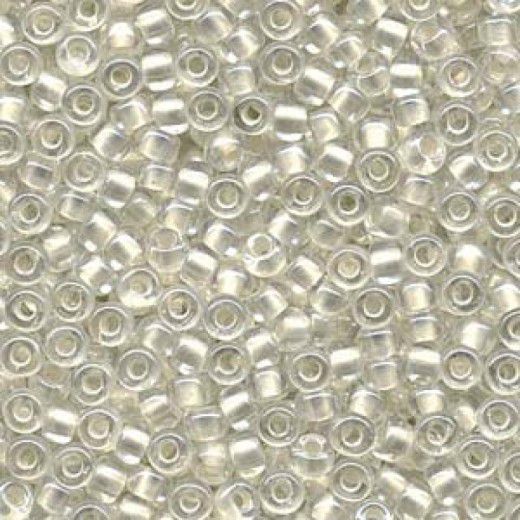 Pearlized White inside dyed Miyuki 6/0 Seed Beads, 20g approx. approx. colour 4601