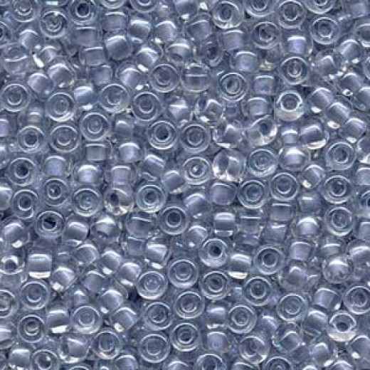 Pearlized Blue inside dyed Miyuki 6/0 Seed Beads, 20g approx. approx. colour 4611