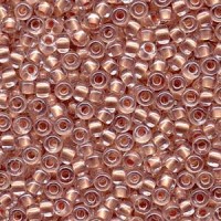 Pearlized Light Pink inside dyed Miyuki 6/0 Seed Beads, 20g approx. approx. colour 4605