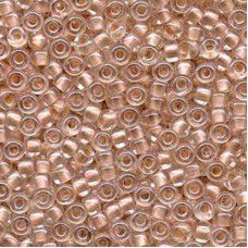 Pearlized Peach inside dyed Miyuki 6/0 Seed Beads, 20g approx. approx. colour 46...