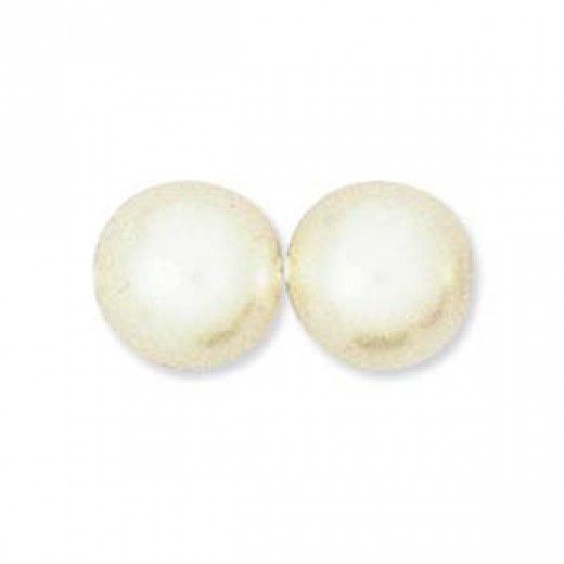Bright White 6mm , Pack of 100, Czech Glass Pearls