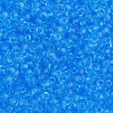 15/0 Charlottes, Transparent  Light Aqua, 1 hank minimum 7g