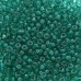 15/0 Charlottes, Transparent  Teal, 1 hank minimum 7g