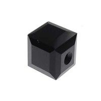 Swarovski 4mm Cubes, Black, Pack of 4
