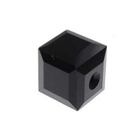 4mm Swarovski Cubes, Black, Pack of 4