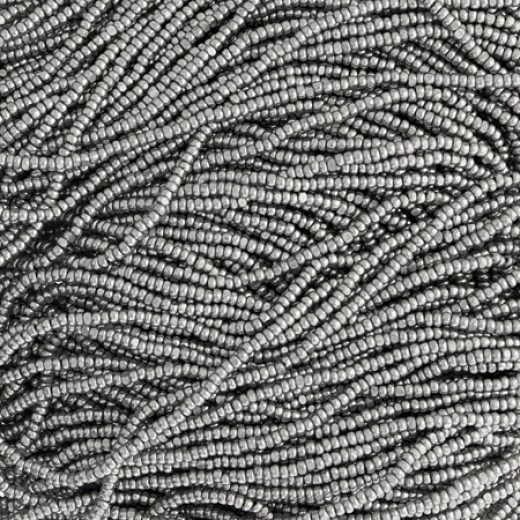13/0 Charlottes, Metallic Gunmetal Terra Dyed, approx.12g