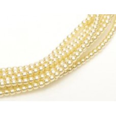 Light Cream, Pack of 150, 3mm Glass Pearls