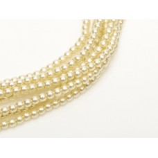 Old Lace 3mm Glass Pearls, Pack of 150