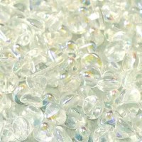 Crystal AB 4mm Button beads - pack of 50