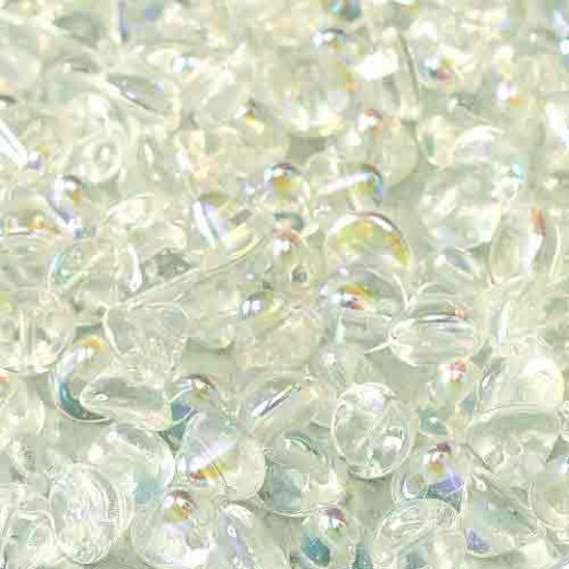 Crystal AB 4mm Button beads - pack of 50