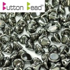 Bulk Bag Crystal Full Chrome 4mm Button beads - pack of 300
