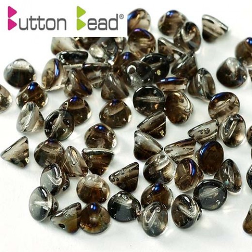 Crystal Azuro 4mm Button beads - pack of 50
