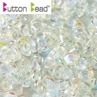 Crystal AB Full 4mm Button beads - pack of 50