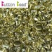 Amber Crystal 4mm Button beads - pack of 50