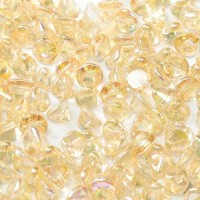 Yellow Rainbow 4mm Button Beads, Pack of 50